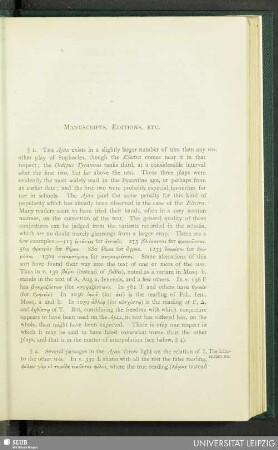 Manuscripts, Editions, Etc.