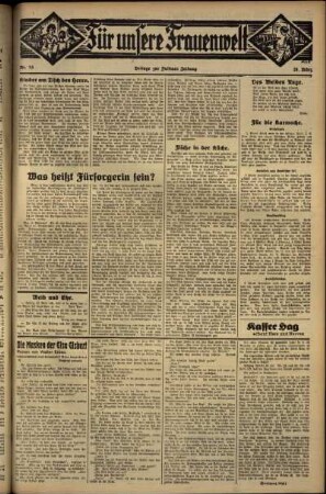 Zweite Ausgabe vom Donnerstag, den 29. März 1934.