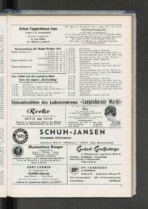 Rentenzahlung für Monat Oktober 1971
