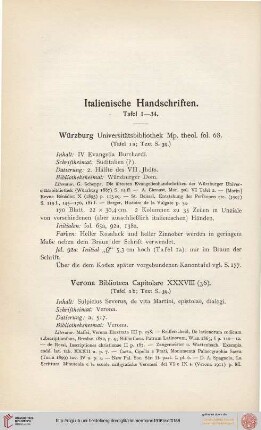 Italienische Handschriften