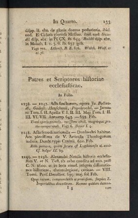 133-165, Patres et Scriptores historiae ecclesiasticae