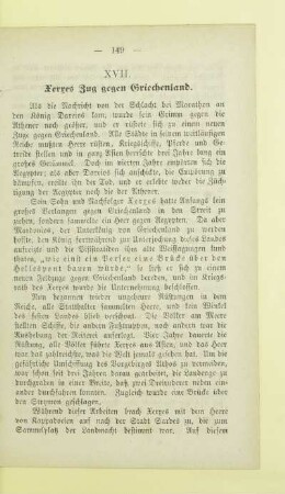 XVII. Xerxes Zug gegen Griechenland