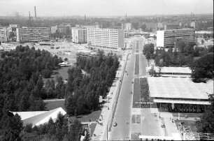 Berlin: Interbau; Blick von der Siegessäule auf Altonaerstraße