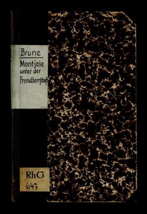 Montjoie unter der Fremdherrschaft
