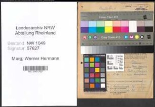 Entnazifizierung Werner Hermann Marg , geb. 08.09.1911 (Bankinspektor)