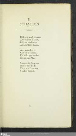 II. Schatten