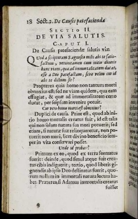 Sectio II. De Via Salutis.