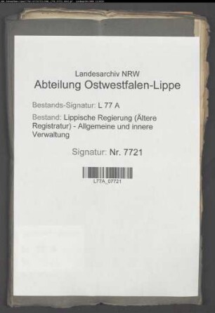 Rücksteuer für exportierten Branntwein aus der Stadt Blomberg