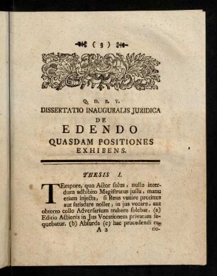 3-14, Thesis I - XIII