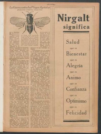 La guerra contra las plagas agrícolas : Insectos contra insectos