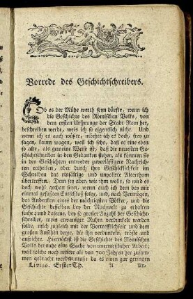Vorrede des Geschichtschreibers.