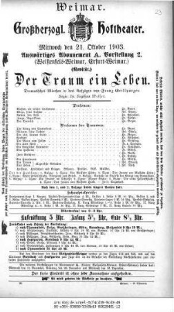Der Traum ein Leben