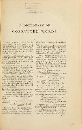 Folk-etymology : A dictionary of verbal corruptions or words perverted in form or meaning, by false derivation or mistaken analogy