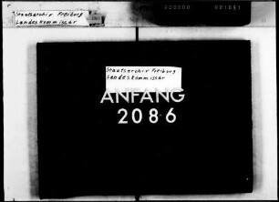 Aufstellung des Staatsvoranschlags, hier: Anforderungen unter dem Titel Landeskommissäre