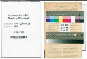 Entnazifizierung Paul Pape , geb. 12.05.1893 (Kaufmann)