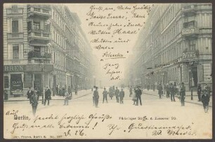 Ansichtskarte Fürbringerstraße, Ecke Zossener Straße