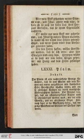 (LXXXI. Psalm - XC. Psalm)