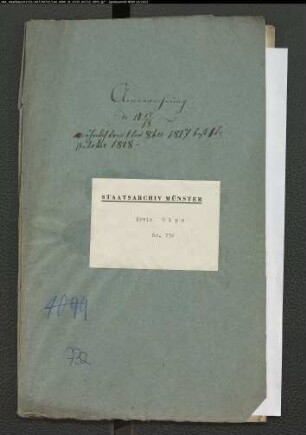 Rechnung für den Armenfonds zu Olpe Bd.3
