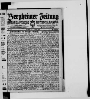 Bergheimer Zeitung. 1905-1943