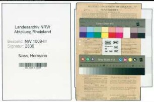 Entnazifizierung Hermann Nass , geb. 04.03.1922 (Finanzanwaerter)