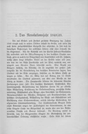 2. Das Revolutionsjahr 1848/49.