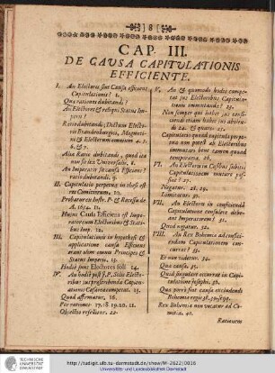 CAP. III. DE CAUSA CAPITULATIONIS EFFICIENTE.