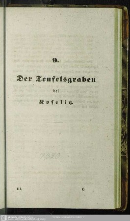 9. Der Teufelsgraben bei Koselitz