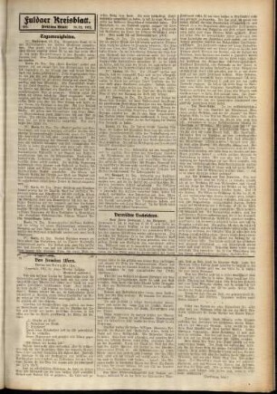 Dritte Ausgabe vom Freitag, den 19. Dezember 1913.