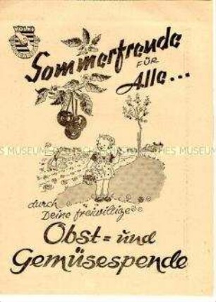 Aufruf der Volkssolidarität Leipzig zur Obst- und Gemüsespende