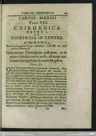Pars VIII. Chirurgica