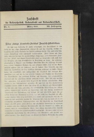 Nr. 3, XII. Jahrgang