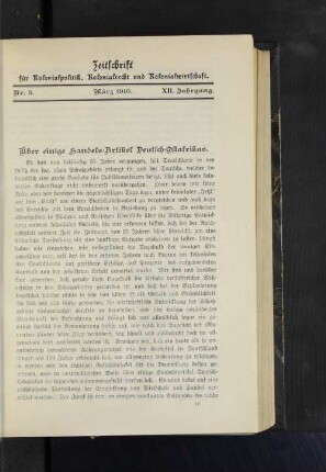 Nr. 3, XII. Jahrgang