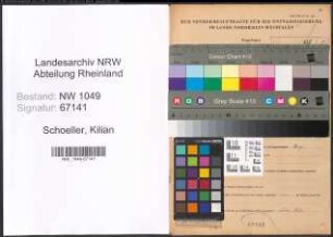 Entnazifizierung Kilian Schoeller , geb. 20.11.1894 (Arbeiter)