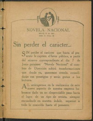 Sin perder el carácter...
