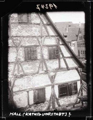 Katharinenvorstadt, Fachwerkgiebel, Foto: Schuster