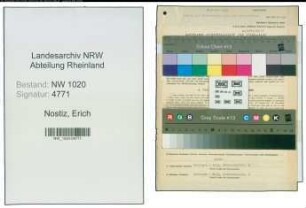 Entnazifizierung Erich Nostiz , geb. 14.05.1888 (Bankdirektor)