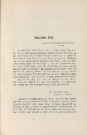 Sechzehnter Brief