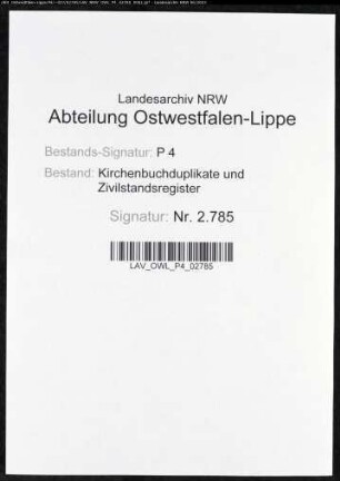 Zivilstandsregister von Rhynern (H 1814). (Gemeinde: Rhynern, Kreis Unna)