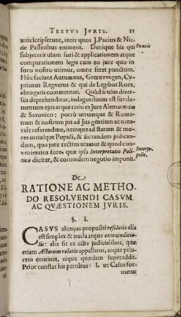 De Ratione Ac Methodo Resoluendi Casum Ac Quæstionem Juris.