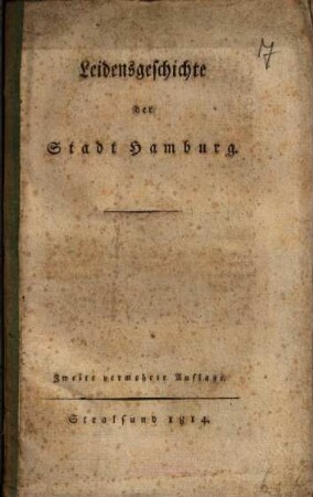 Leidensgeschichte der Stadt Hamburg