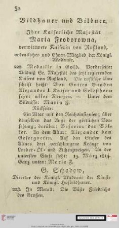 Bildhauer und Bildner