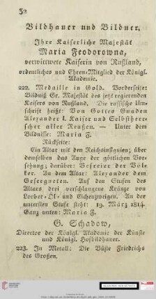 Bildhauer und Bildner