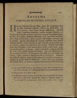 Anonyma. Stephani III. Prima Conjux. - Margaritha Belæ III. Conjux Secunda.