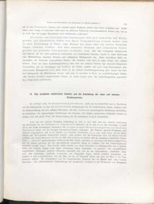 IV. Das lymphoide milzähnliche Gewebe und die Entstehung der roten und weissen Blutkörperchen.