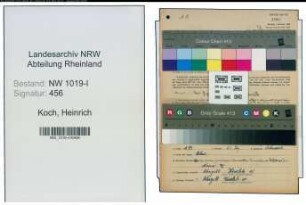 Entnazifizierung Heinrich Koch , geb. 11.04.1909 (Schlichter)