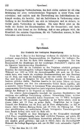 252-253, Zur Statistik der bedingten Begnadigung