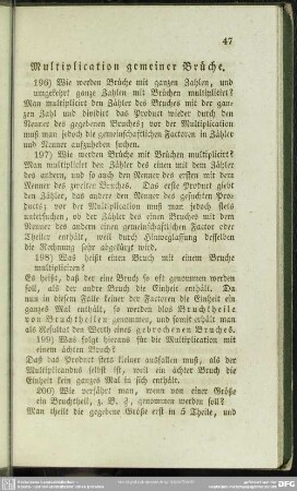 Multiplication gemeiner Brüche