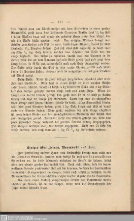 Einiges über Leinen, Baumwolle und Jute