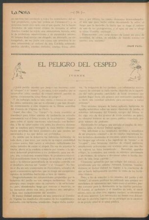 El peligro del césped