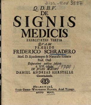 De Signis Medicis Exercitatio ..., 3